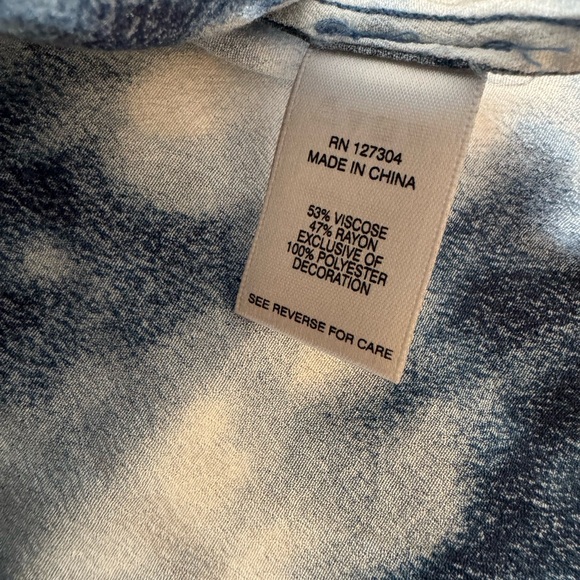 John Mark Embroidered V-neck BOHO Colorful Blouse - Picture 10 of 10